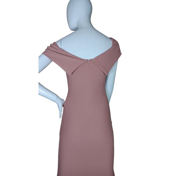 Windsor Party Dress Size Small Dusty Rose Maxi Off Shoulders - Picture 7 of 10
